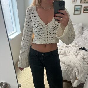 Zara Cream Knit Cardigan